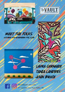 Meet the Folks exhibition featuring Laura Carnagie, Tania Landers and John Bruce