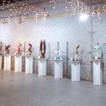 Barbara Scott's sculpture installation Pedistals